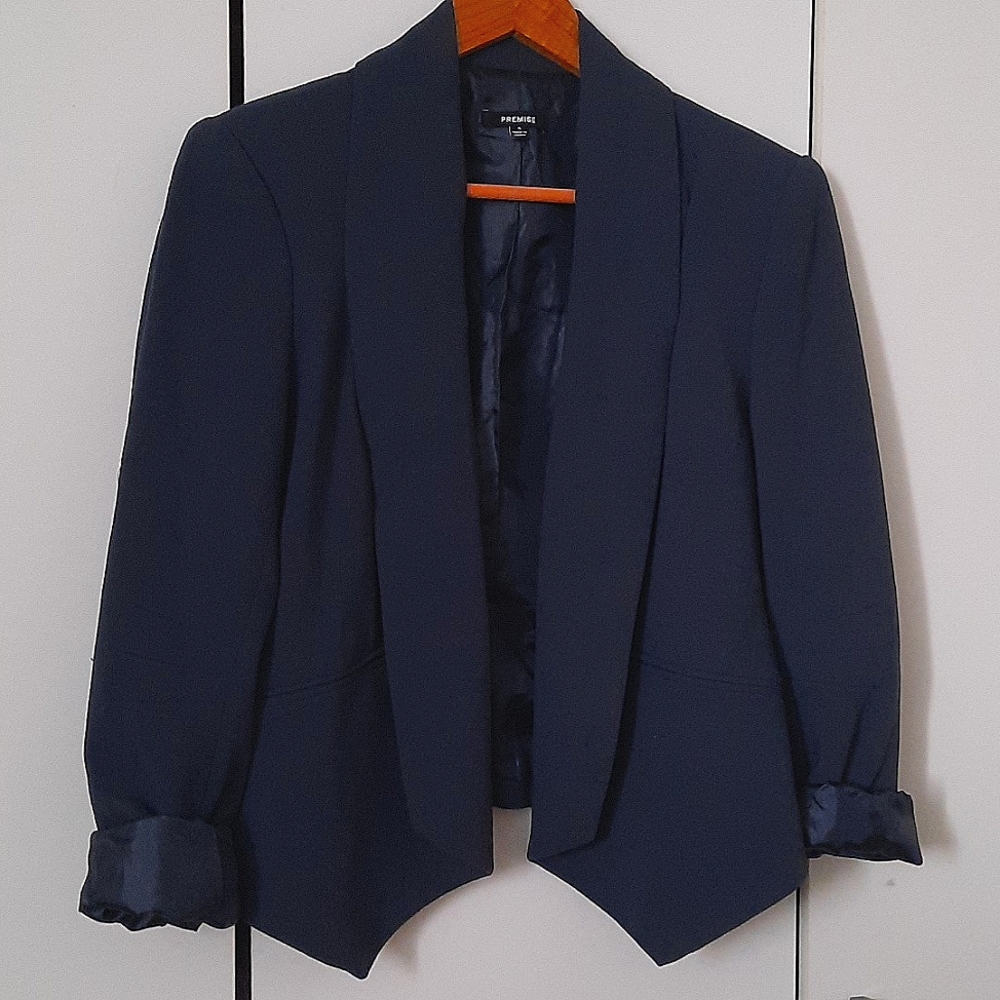 Teal Gray Blazer